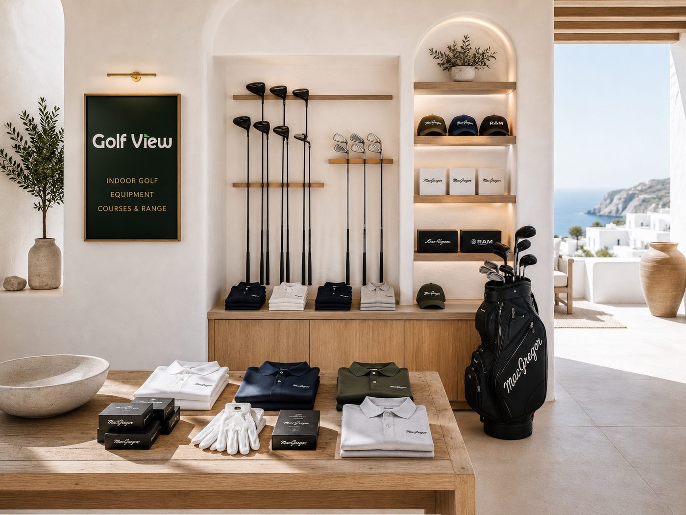 Aegean resort golf concept